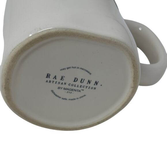 Rae Dunn Artisan Collection By Magenta White Ceramic CAFFEINE Mug Farmhouse - Picture 8 of 8